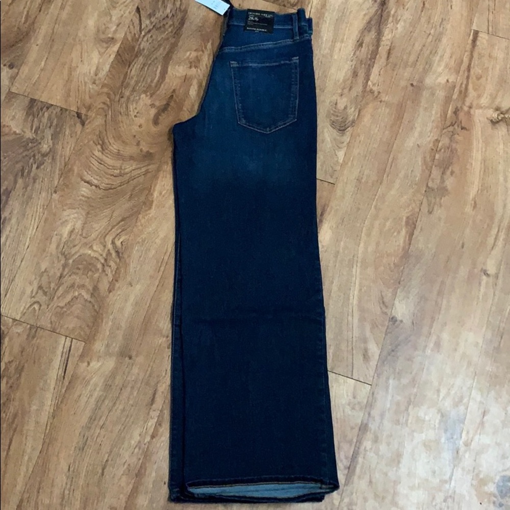 Dark Wash Wide Leg/High Rise Jeans